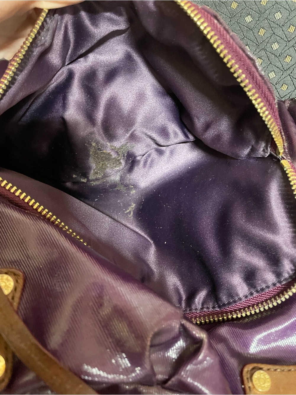 MZ Wallace Clara Satchel in Plum Slicker with Gold Tone Hardware - Picture 4 of 16